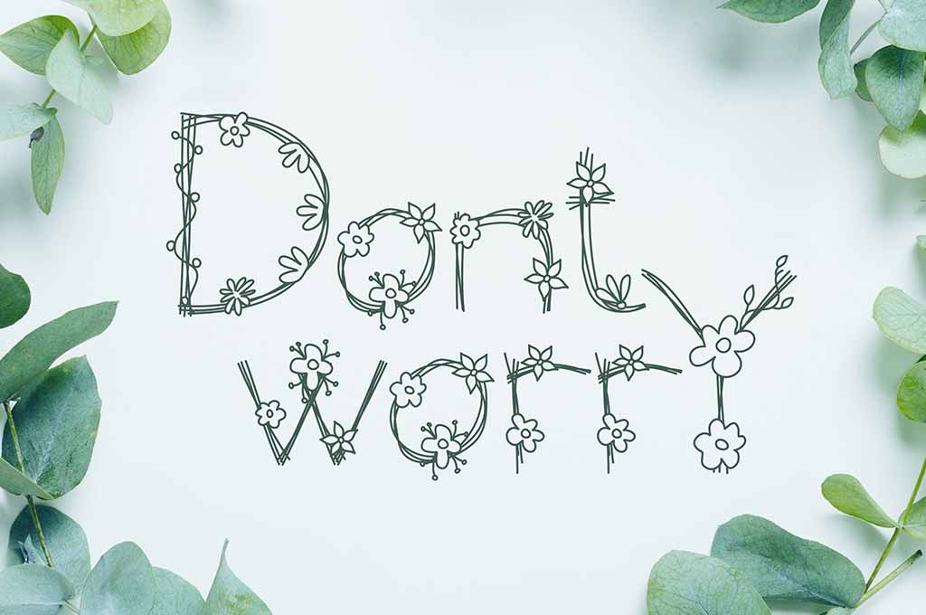 Don't Worry Hand-Drawn Font