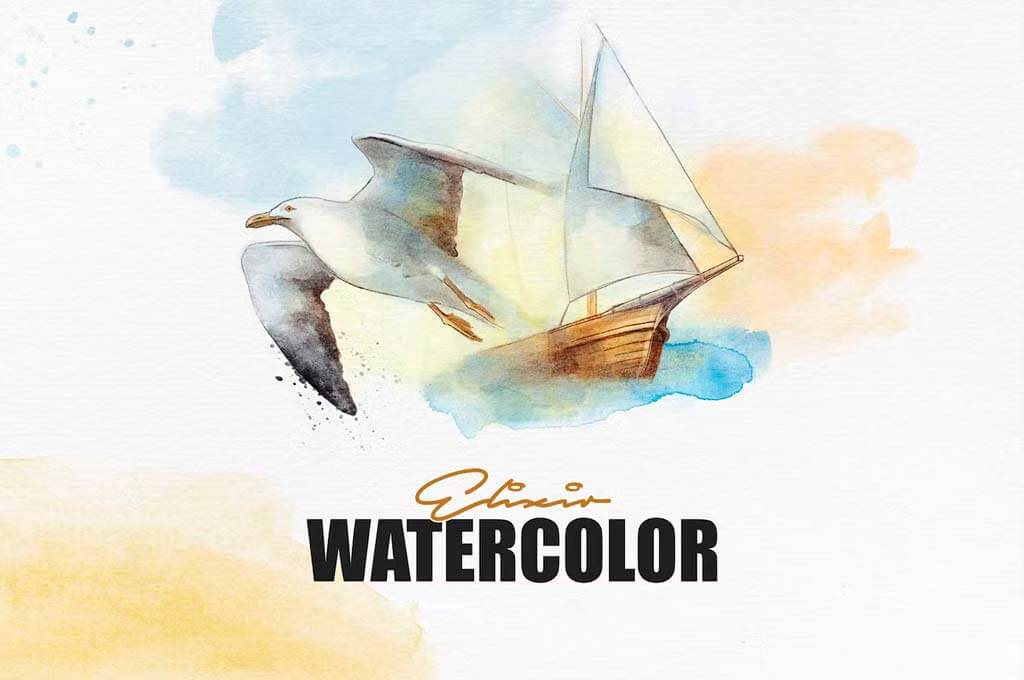 Elixir Watercolor Photoshop Brushes
