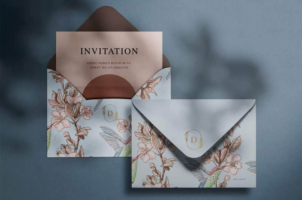 Envelope Invitation Mockup