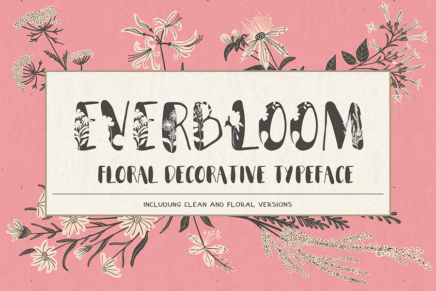 Everbloom Floral Font