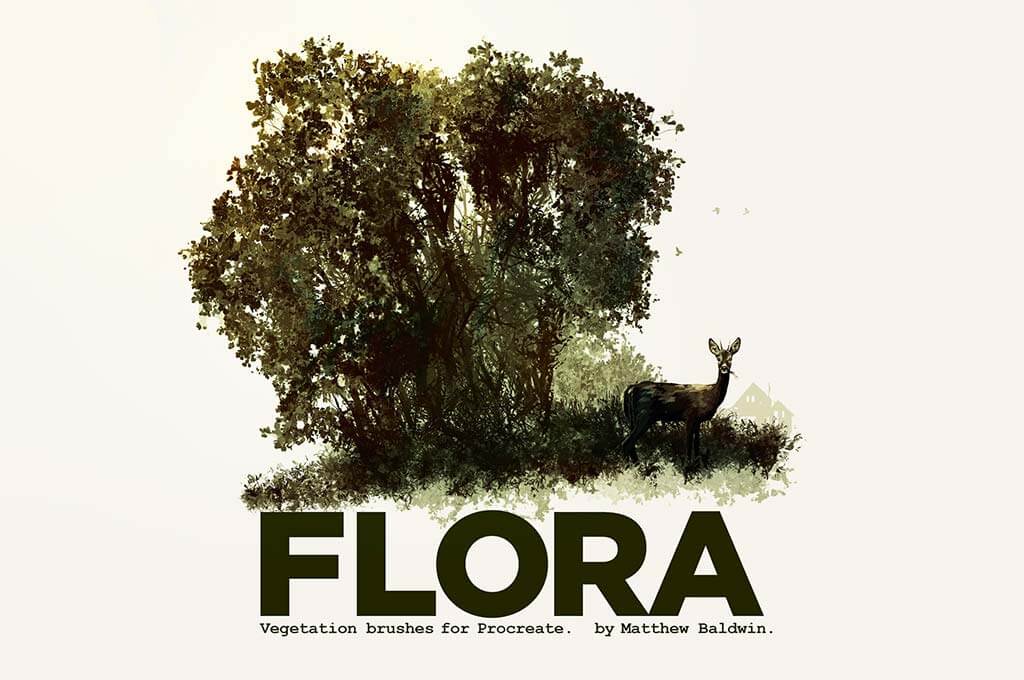 FLORA: Vegetation brushes for Procreate