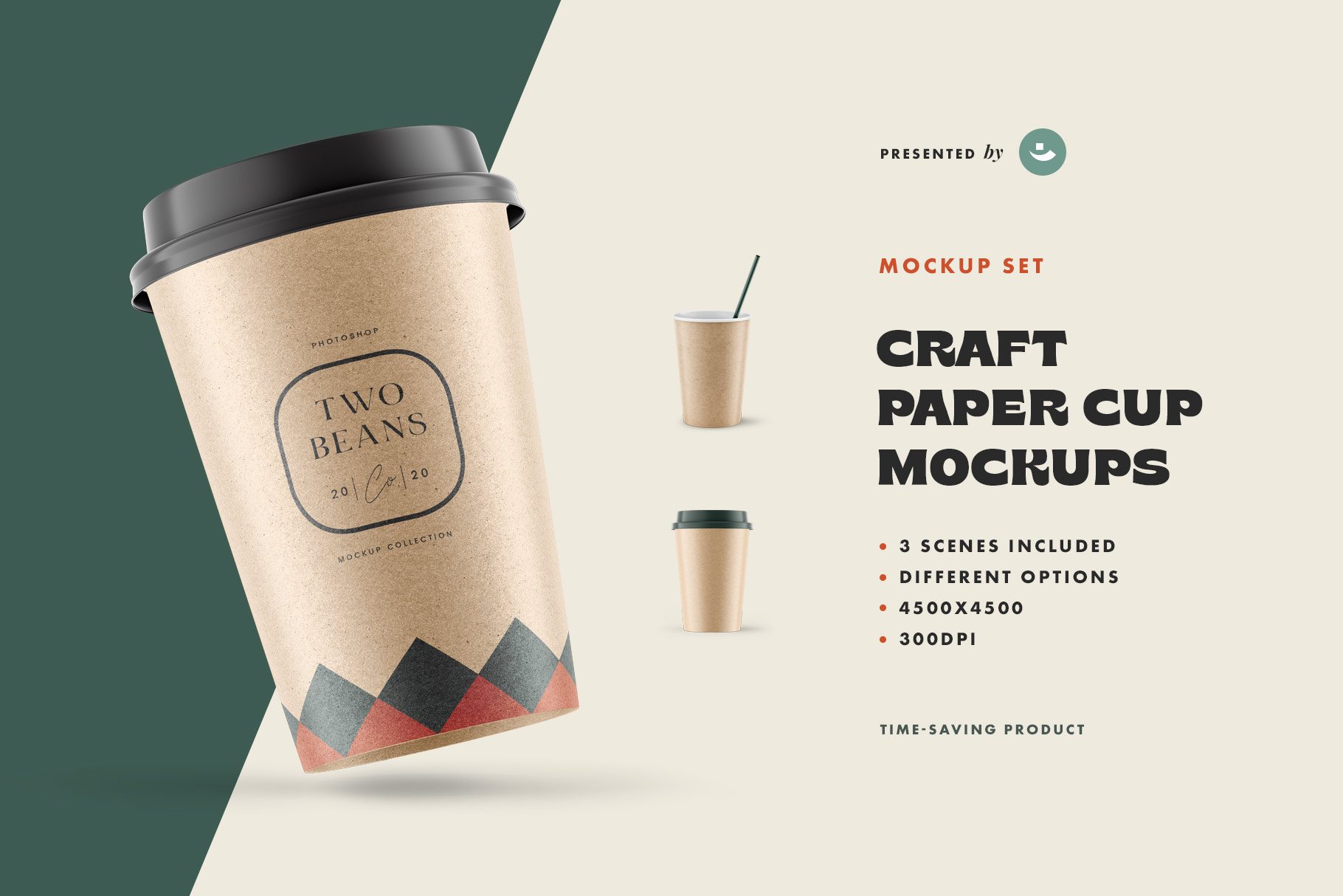 ▷ Mockup Vaso Café Para Llevar 