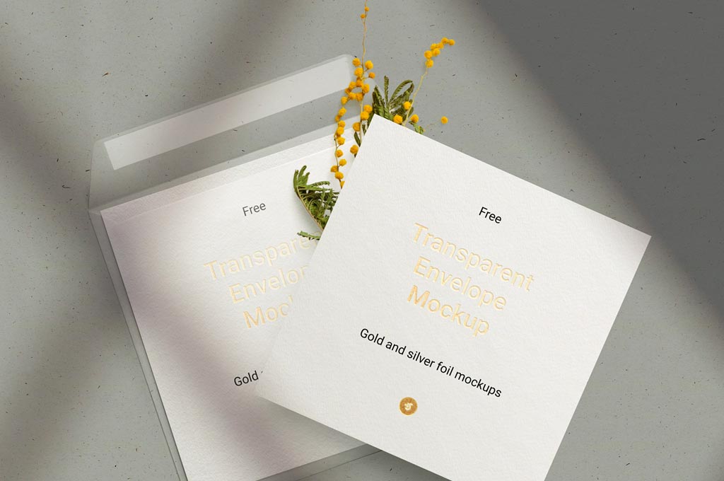 Free Envelope Square Card Mockup The Designest