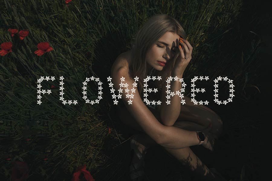 Free Flower Font