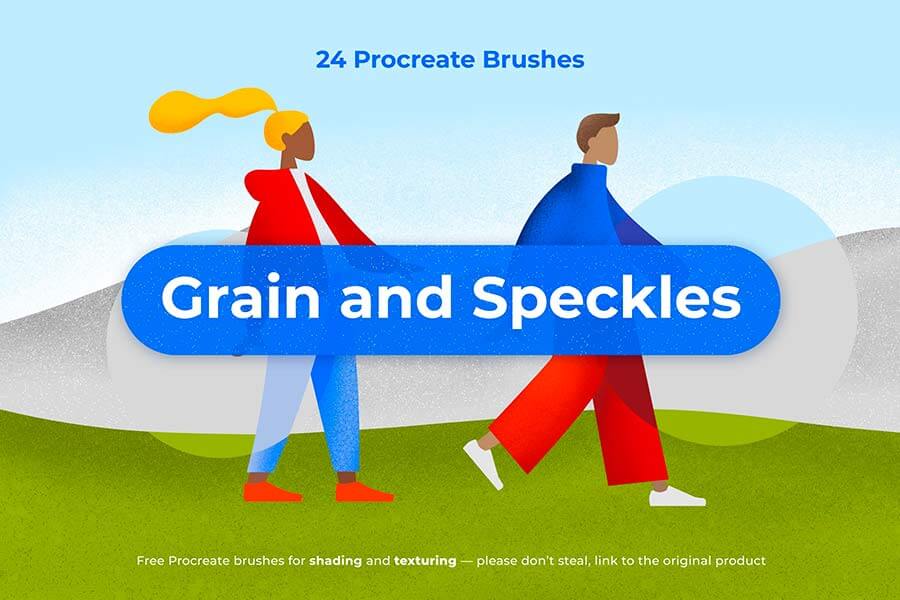 Free Procreate Grain