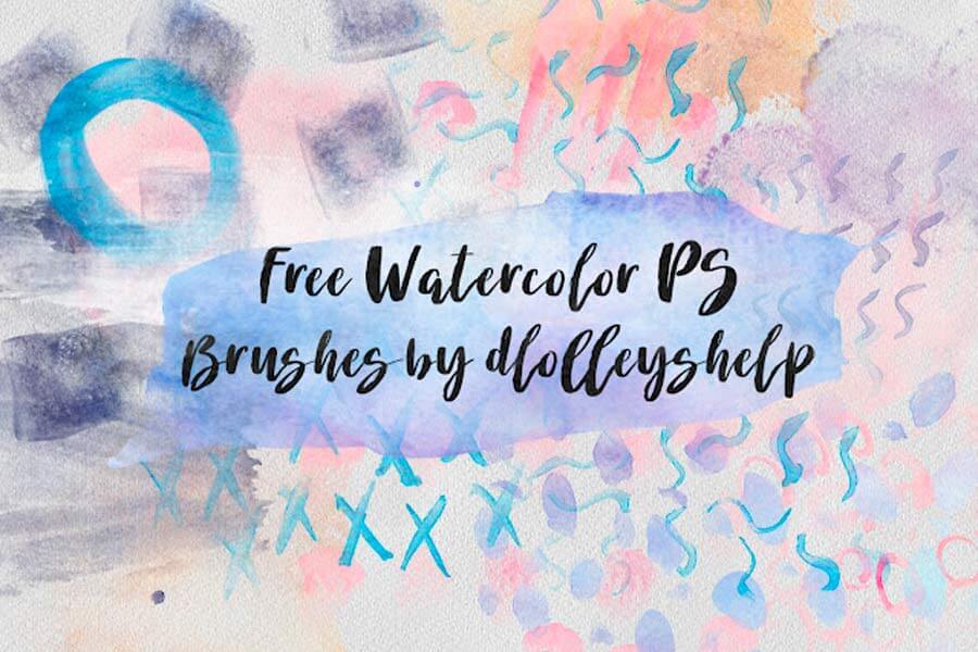 Free Watercolor Photoshop Brushes