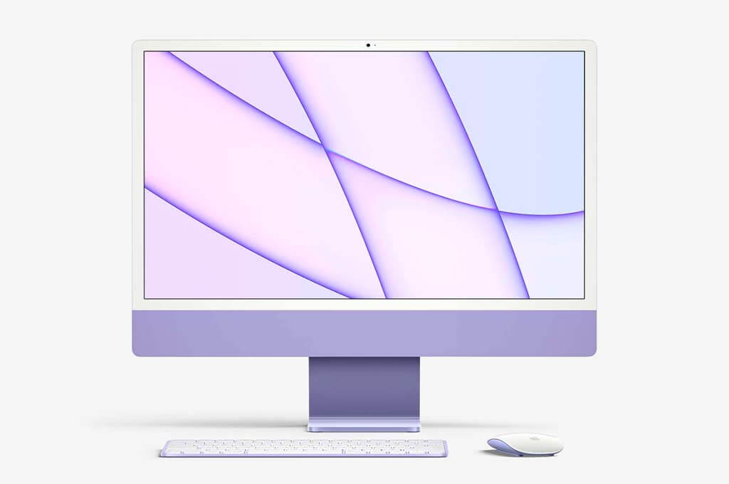 Free iMac 24’’ Mockup