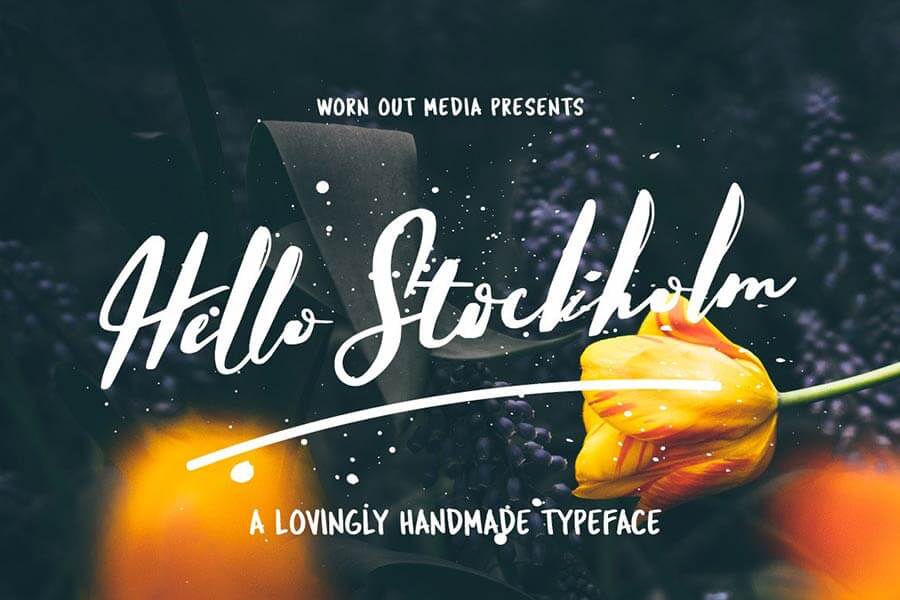 Hello Stockholm — Handmade Typeface