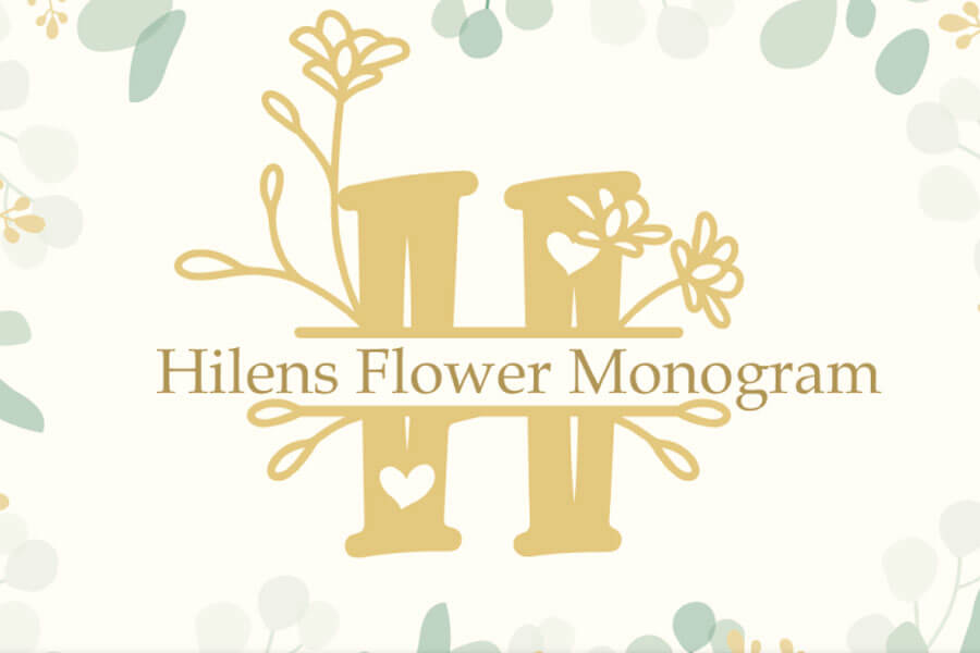 Hilens Flower Monogram Font
