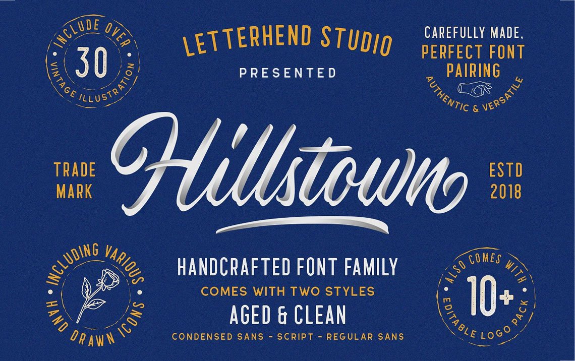 Hillstown Font Collection