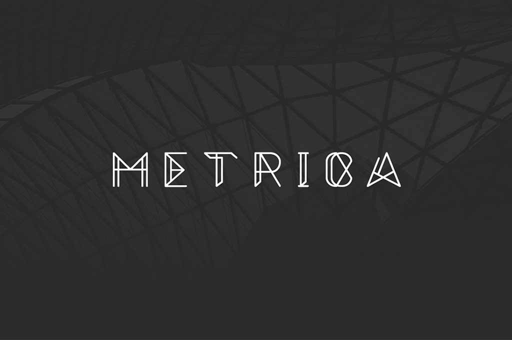 Metrica Free Futuristic Font