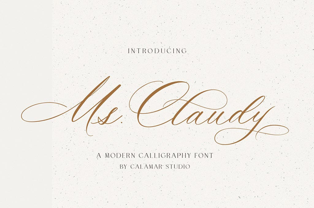 Ms Claudy – Wedding Calligraphy Font