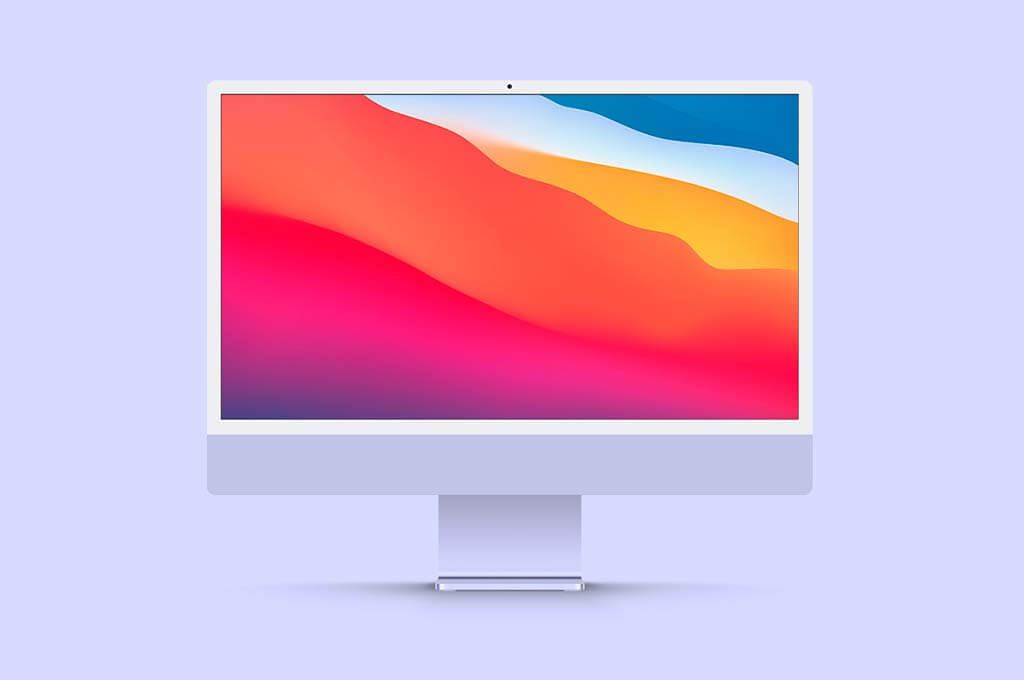 New PSD iMac 24’’ Mockup