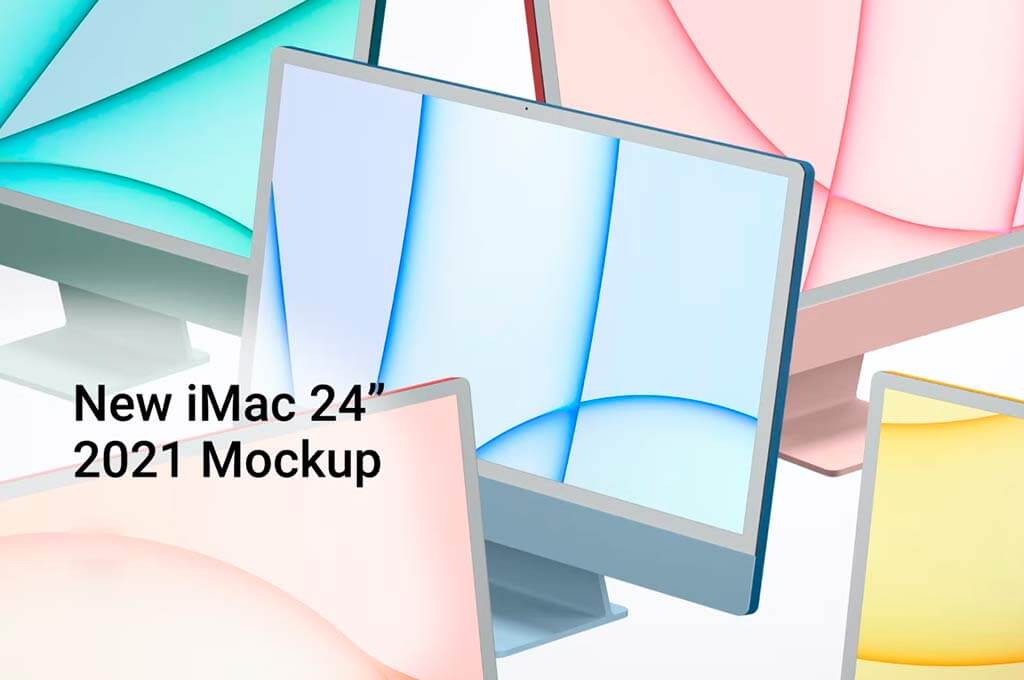 New iMac 24’’ 2021’’ Mockup