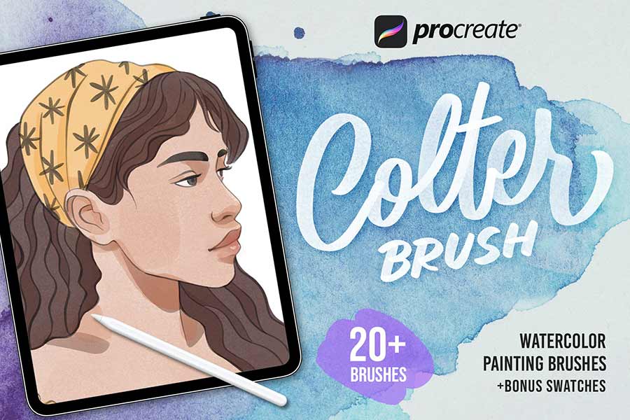 Procreate Colter Brush — Watercolor