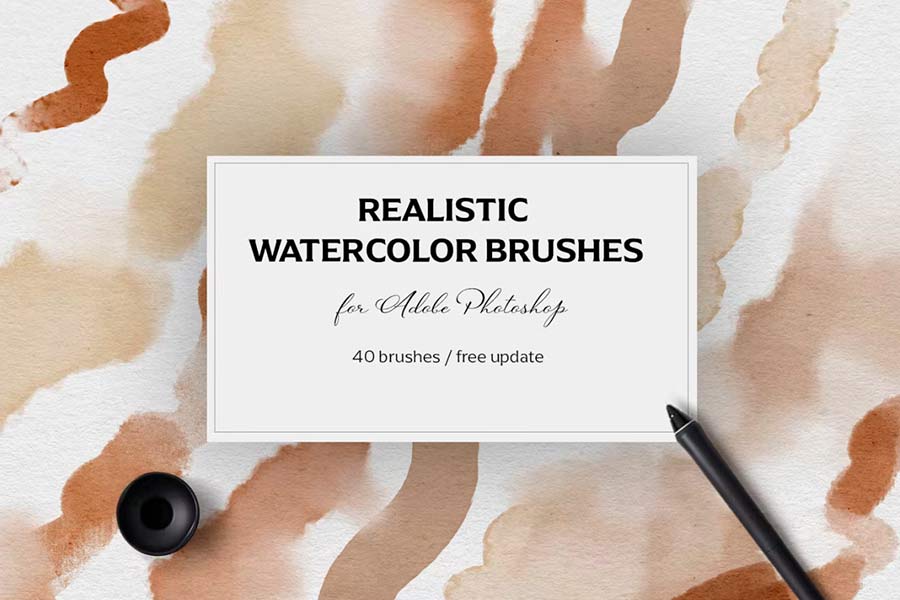 Realistic Watercolor Brushes — PS