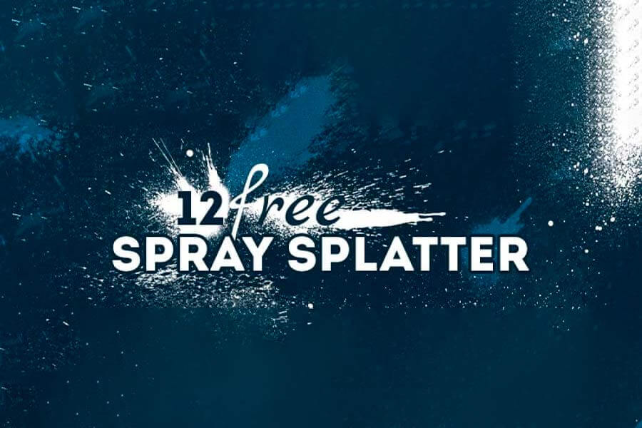 Free Spray Splatter Photoshop Brushes