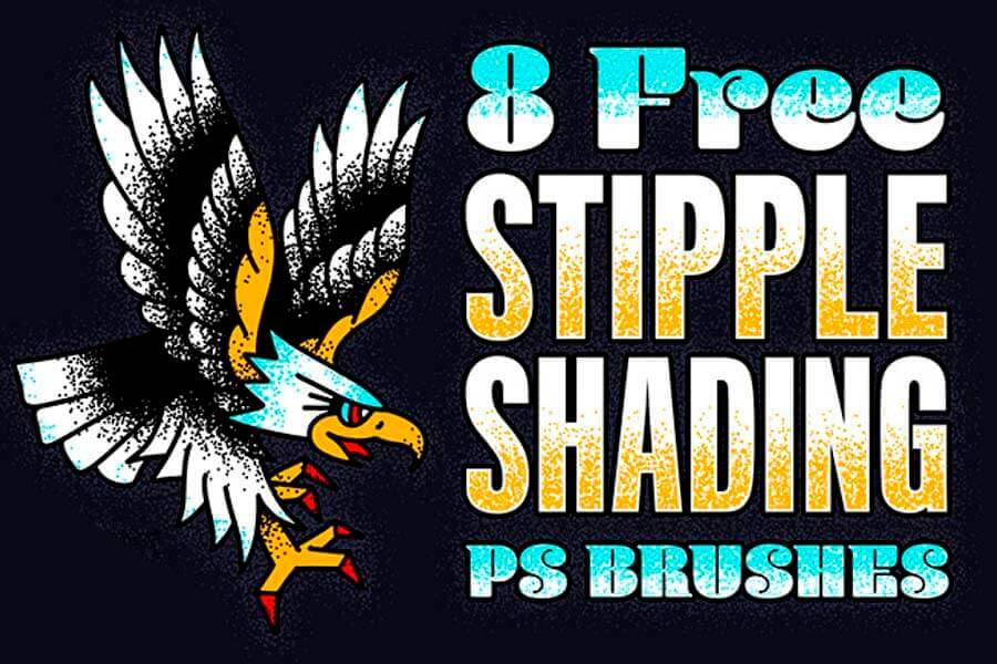 Free Pack of Stipple Shading Brushes for Adobe Photoshop