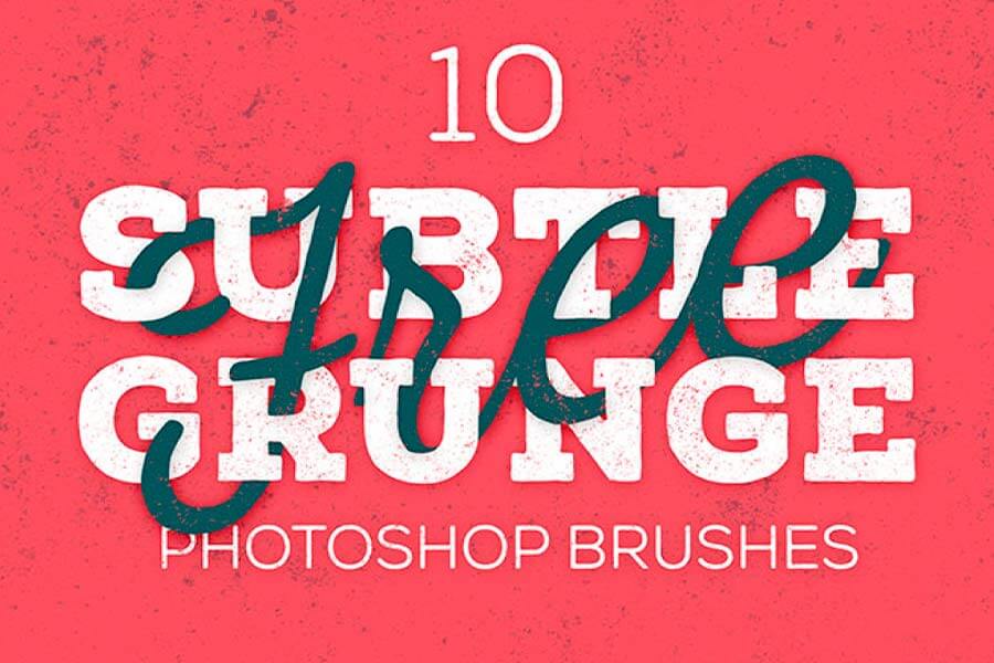 10 Free Subtle Grunge Texture Brushes for Adobe Photoshop