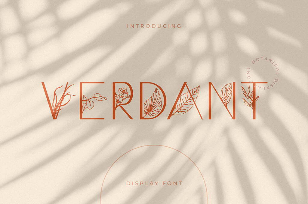 Verdant — Botanical Display Font