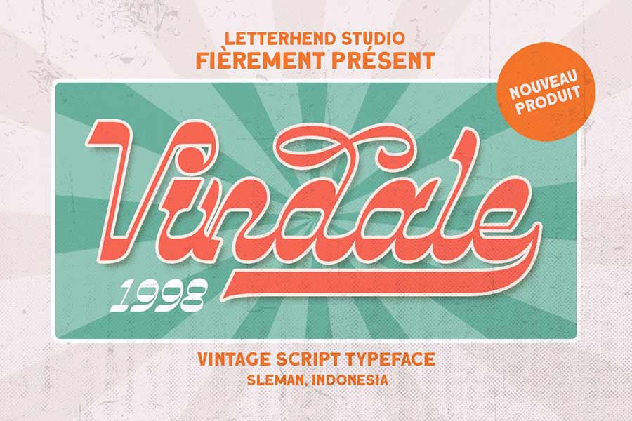Vindale — Vintage Script Typeface