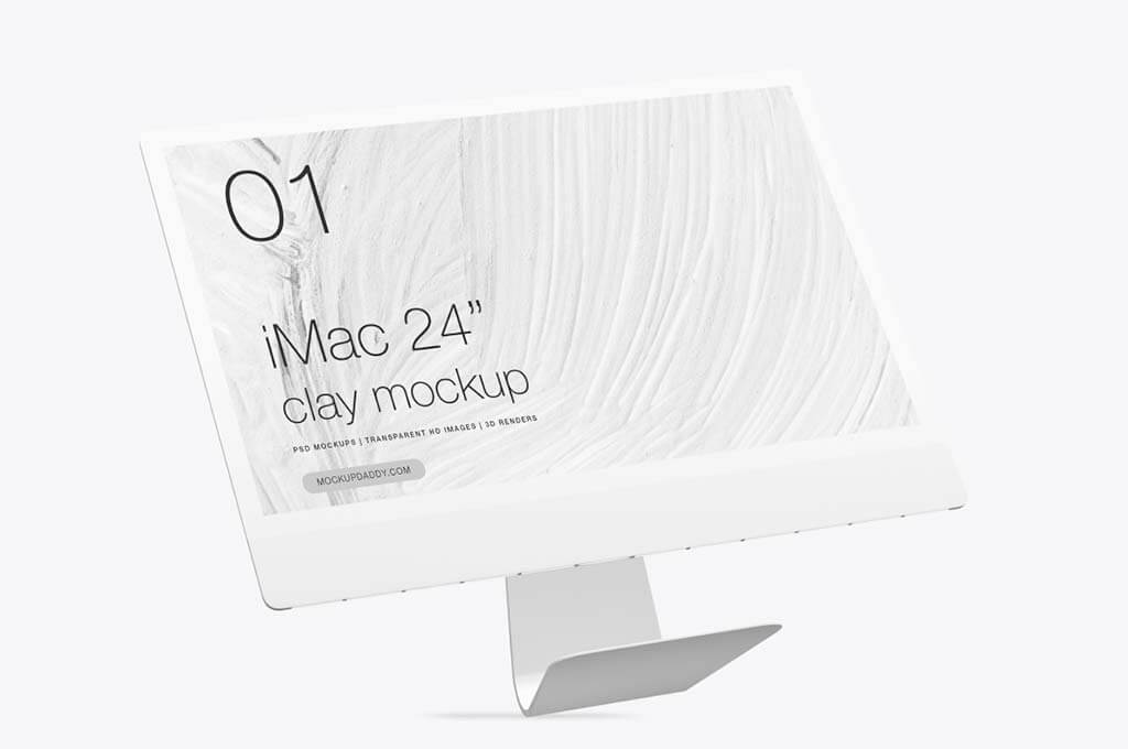 iMac 24’’ Clay Mockup