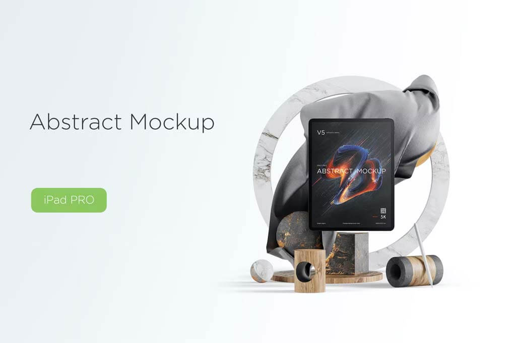 Abstract Mockup iPad Pro Max
