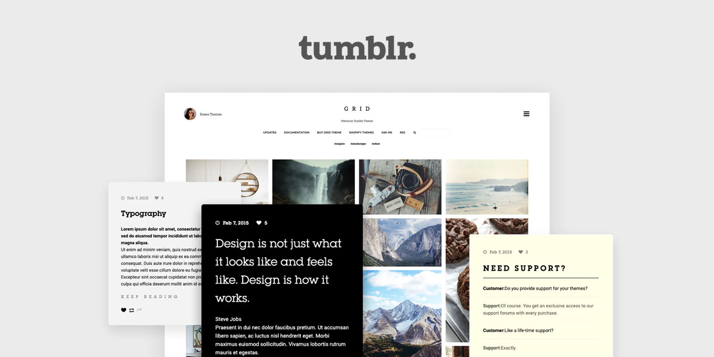 20+ Best Tumblr Themes For Writers — Free & Paid — The Designest