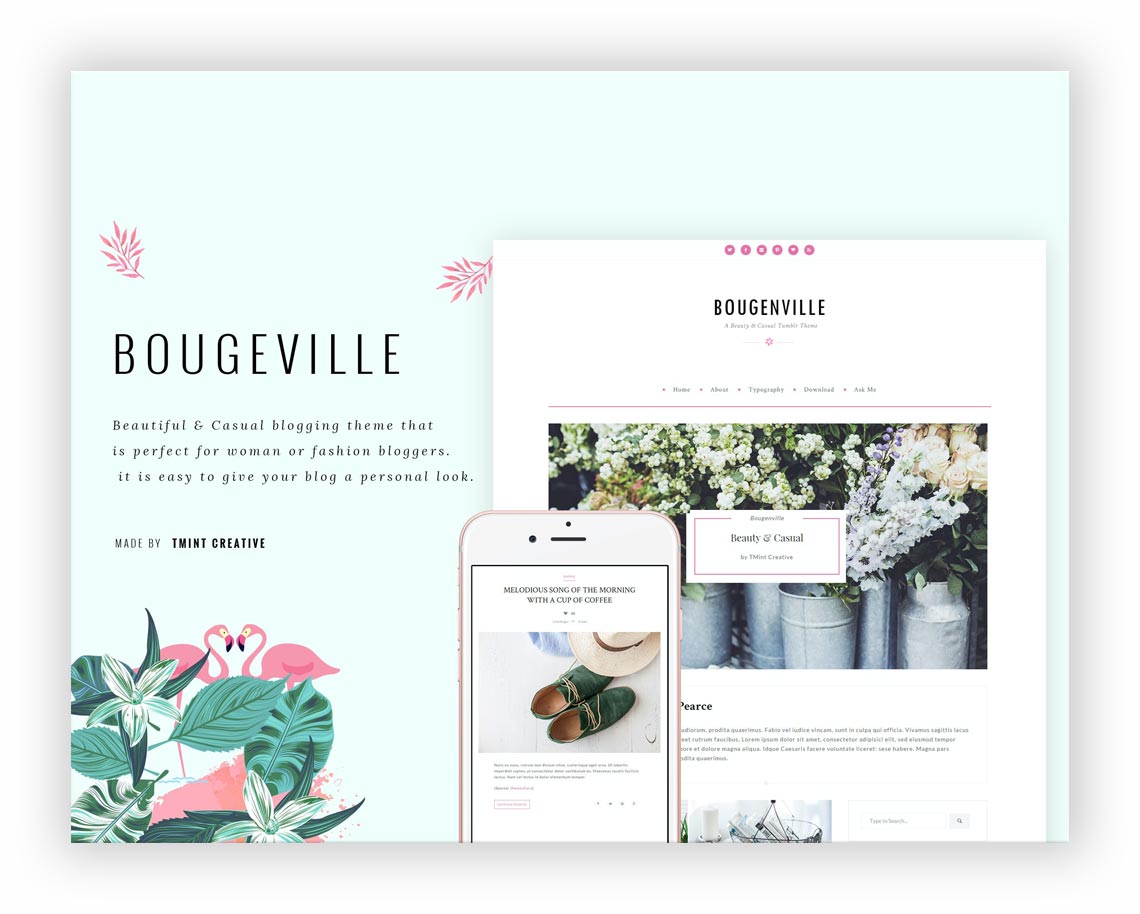 Bougenville — Beauty Tumblr Theme