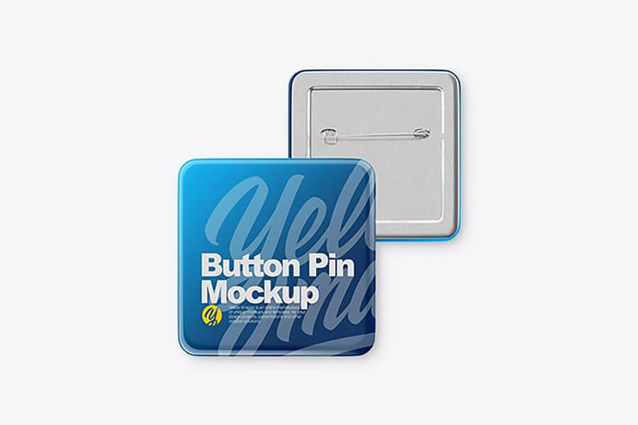 Button Pin Mockup