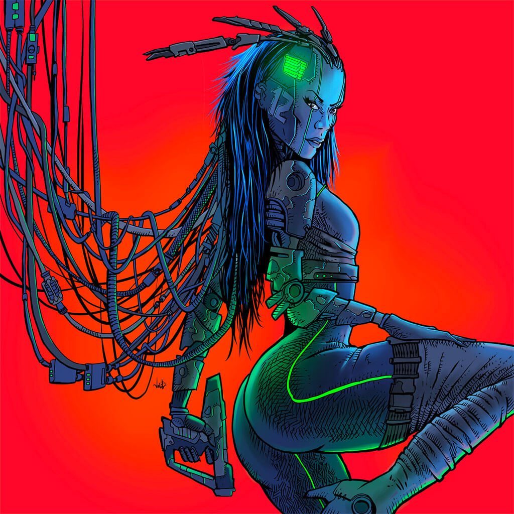 Cyberpunk 2077 Art by João Antunes Jr. Antunesketch