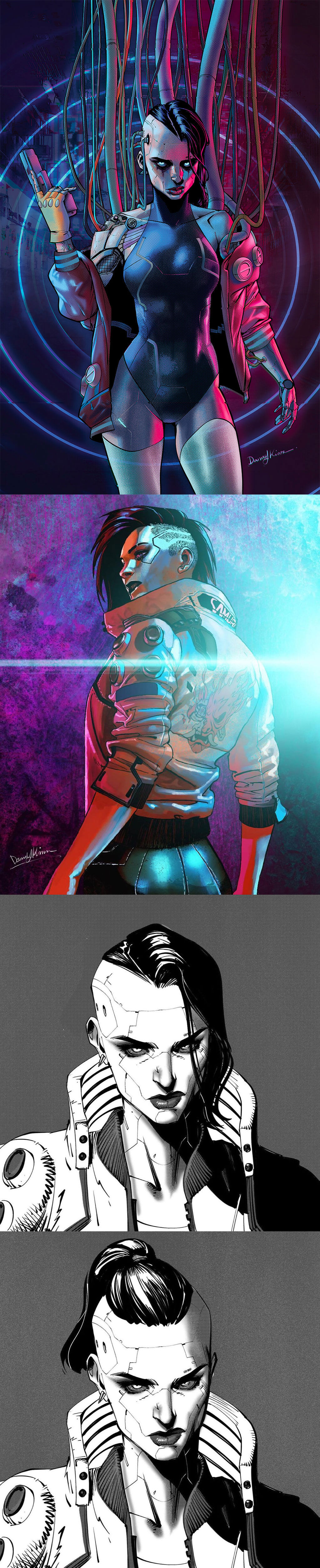 Cyberpunk 2077 Fan Art by Danny Kim