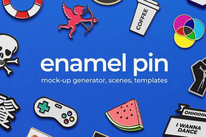 enamel pin mockup generator