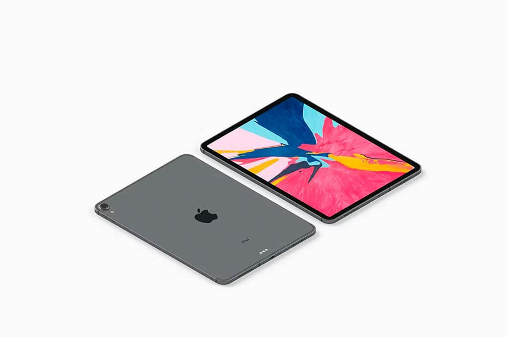 Isometric iPad Pro Mockup