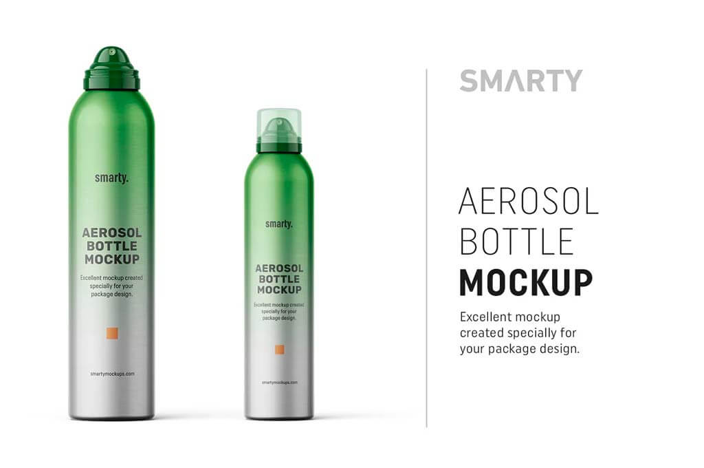 Aerosol Bottle Mockup