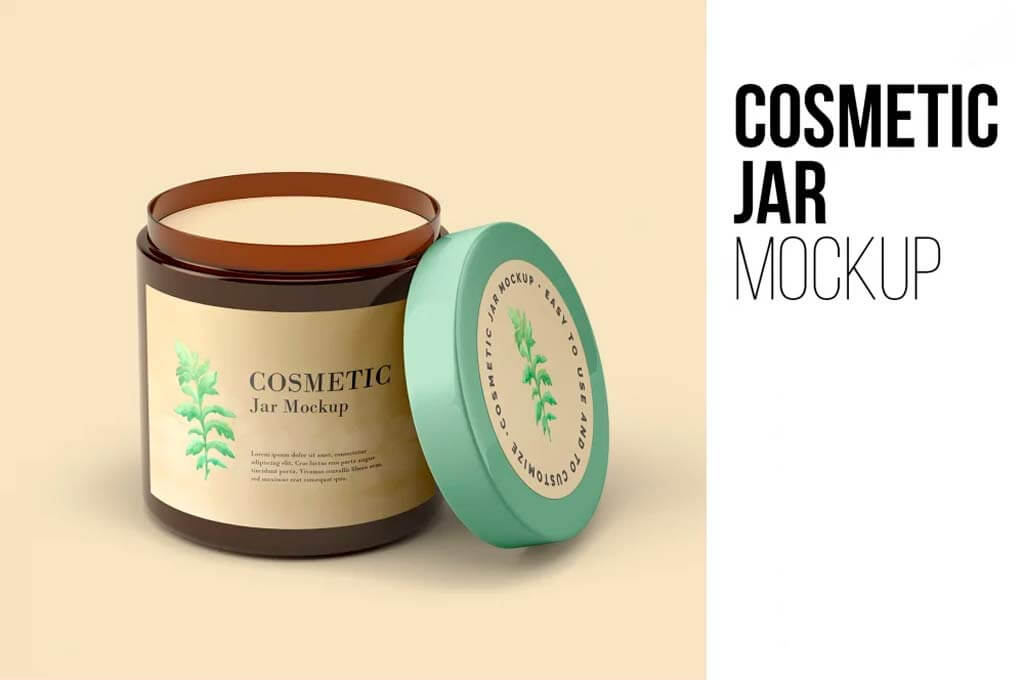 Cosmetic Jar Mockup 5 Views