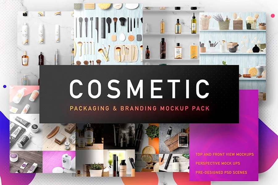 Cosmetic Packaging Branding Mockup