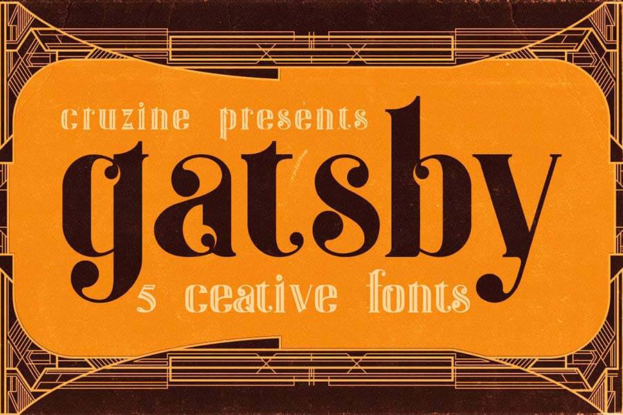 Gatsby — Art Deco Font