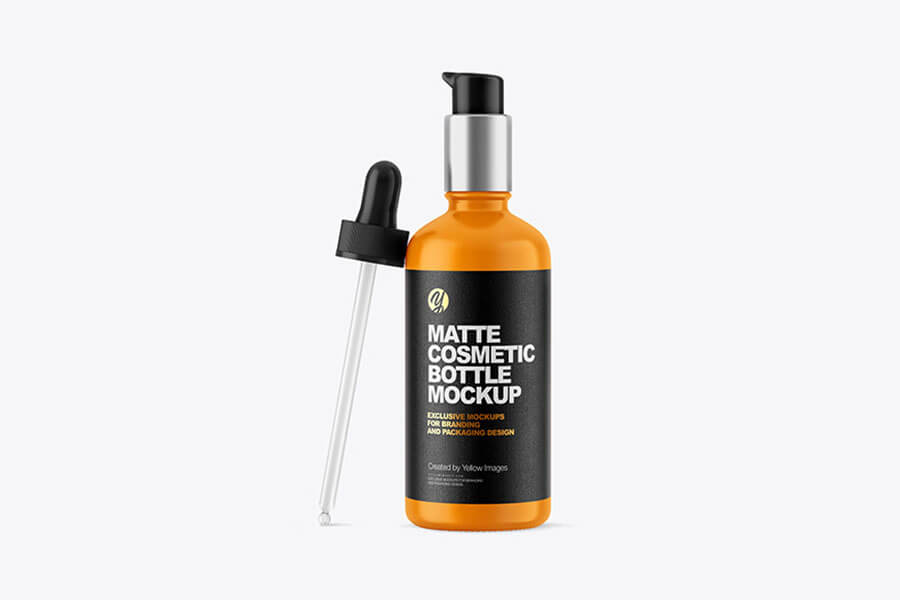 Matte Dropper Bottle With Pipette