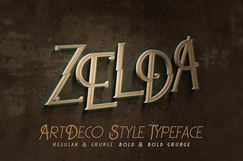 Zelda - Art Deco Font
