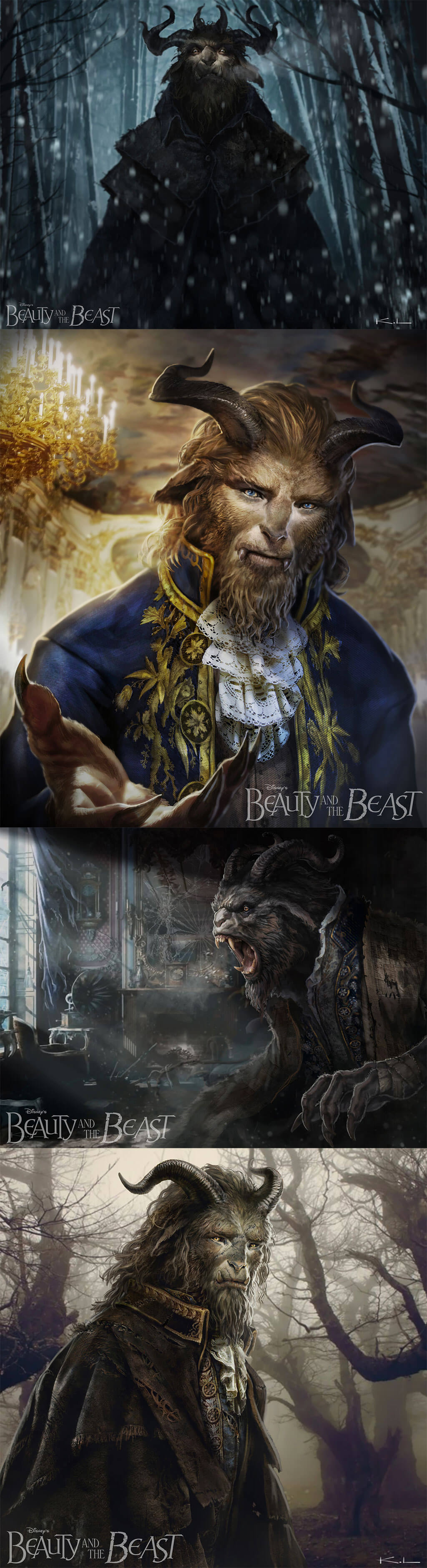 Beauty and the Beast Fan Art by Karl Lindberg