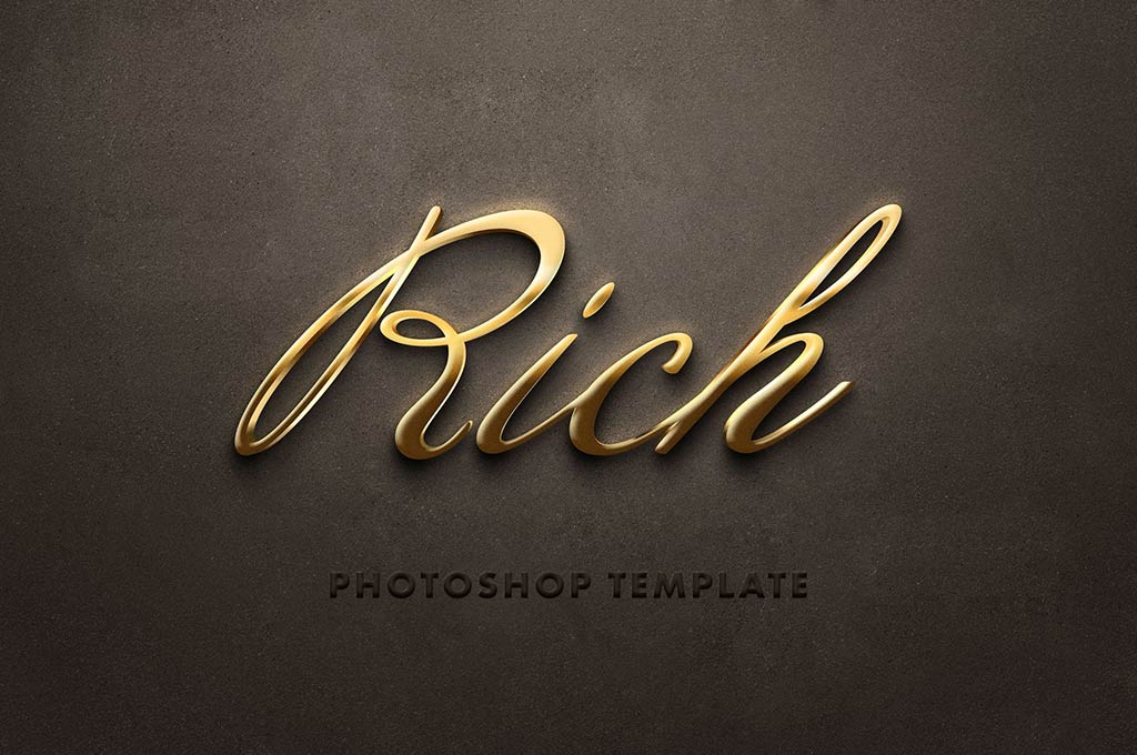 Premium PSD, Stylish text effect