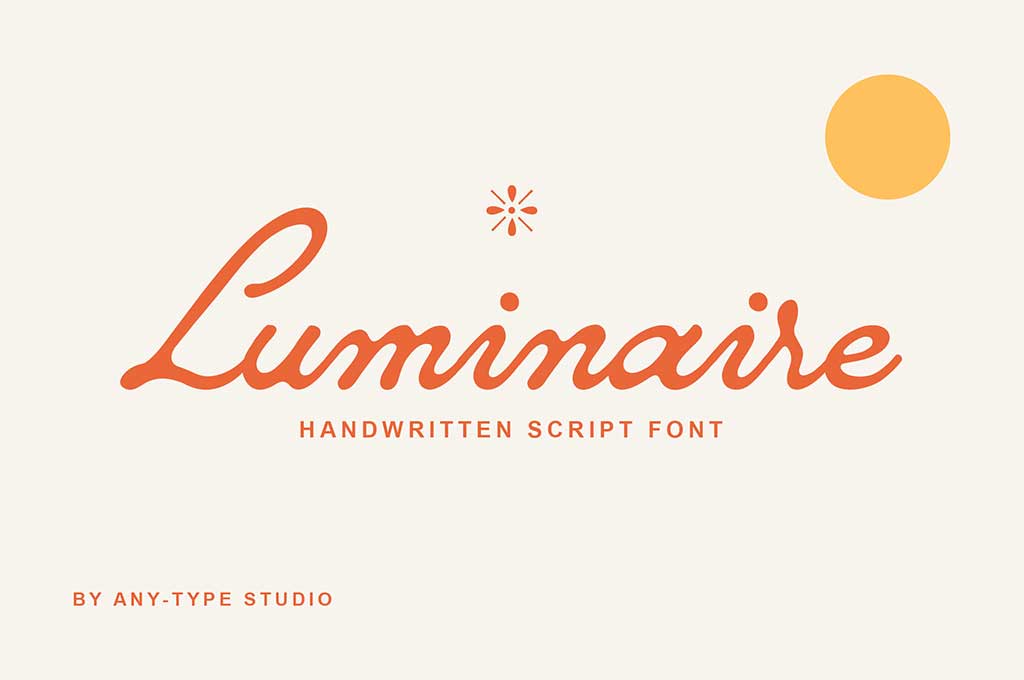 Luminaire Script Font