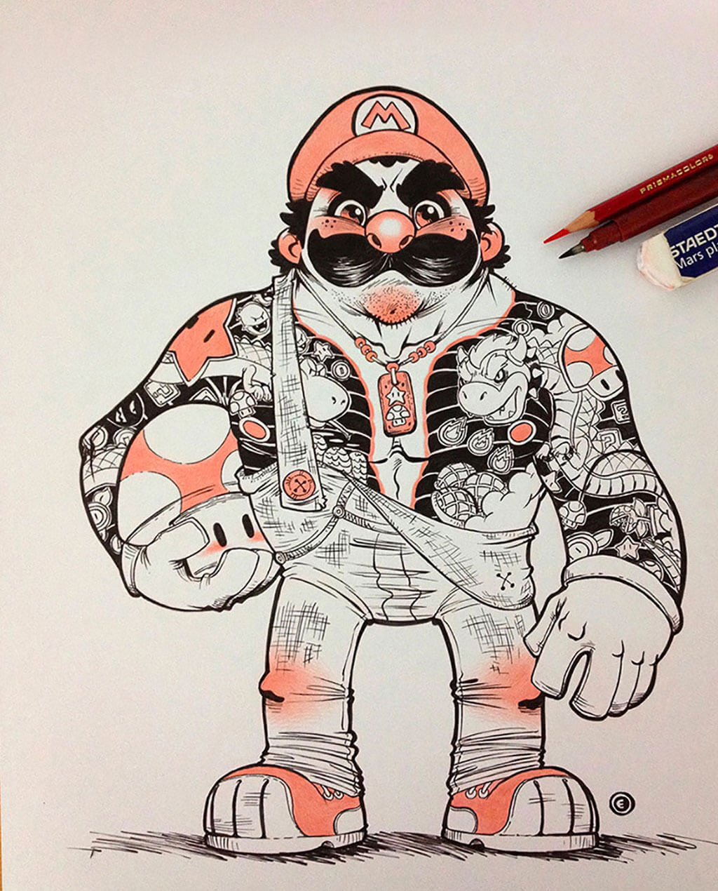 Mario Fan Art by Eduardo Vieira