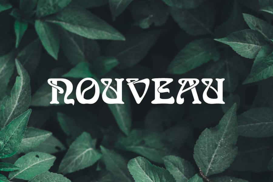 25 Art Nouveau Fonts Download Free On The Designest   Nouveau Font 