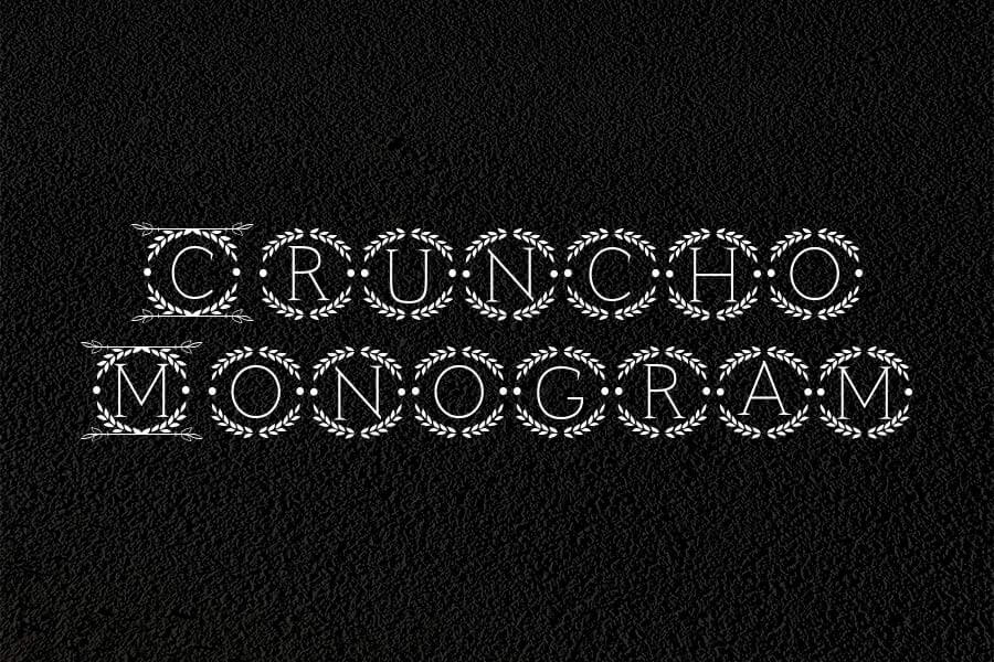 Cruncho Monogram Font