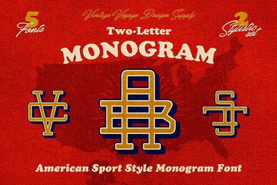 Free Vintage Monogram Font