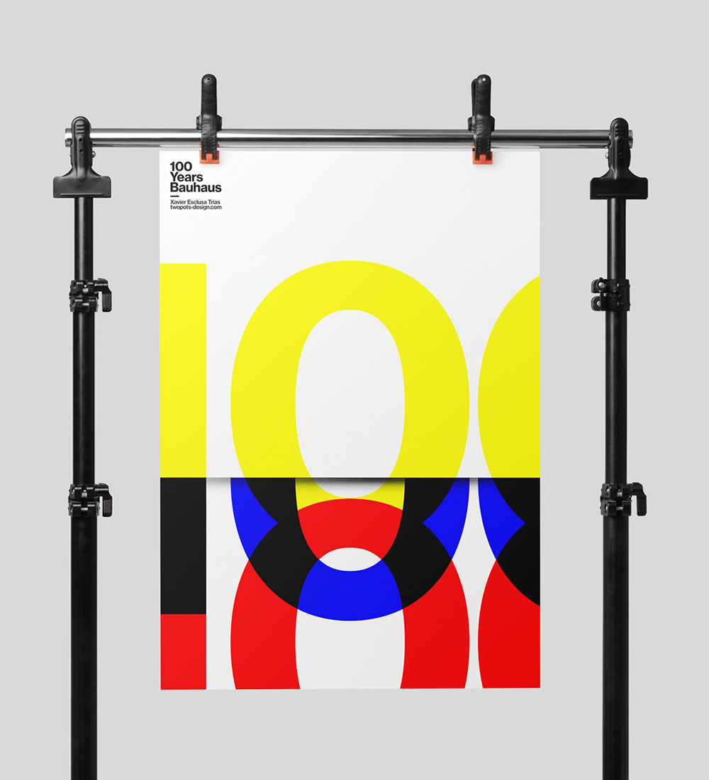100 Years Bauhaus Poster by Xavier Esclusa Trias