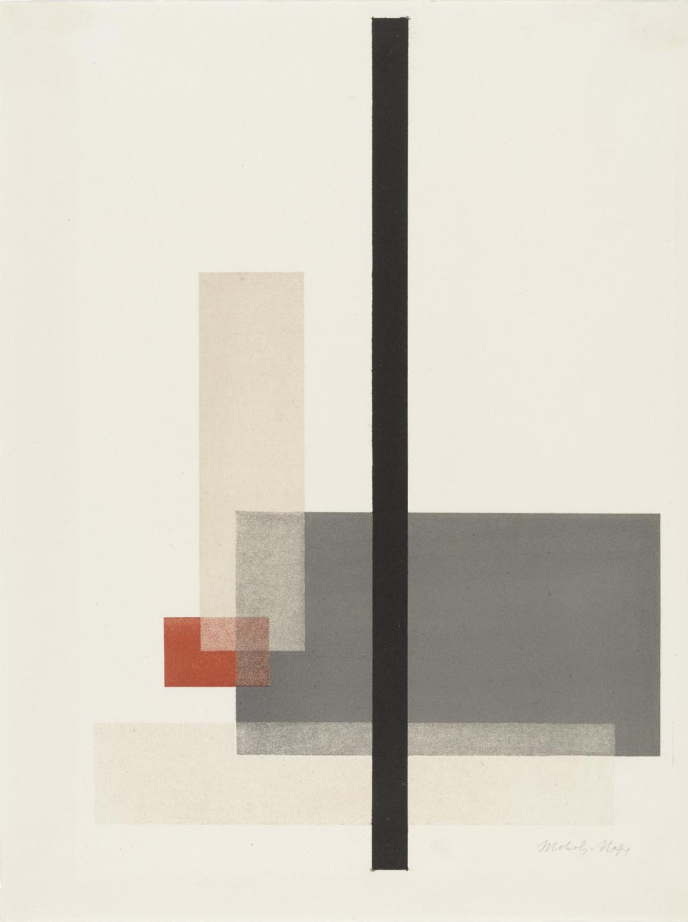Composition from Masters' Portfolio of the Staatliches Bauhaus by László Moholy-Nagy (1923)
