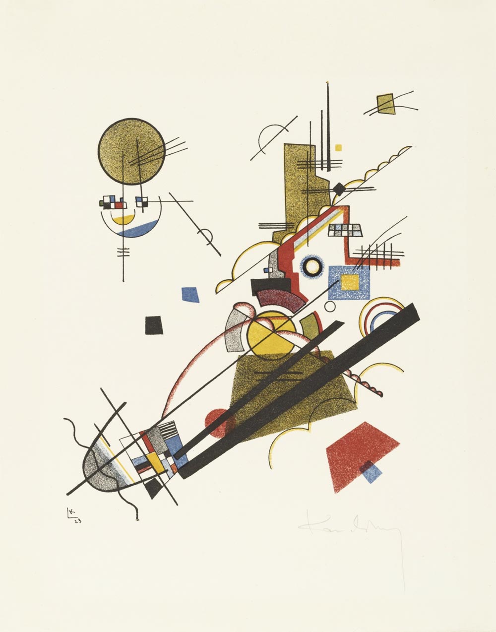 Joyous Ascent by Vasily Kandinsky (1923) from Masters' Portfolio of the Staatliches Bauhaus